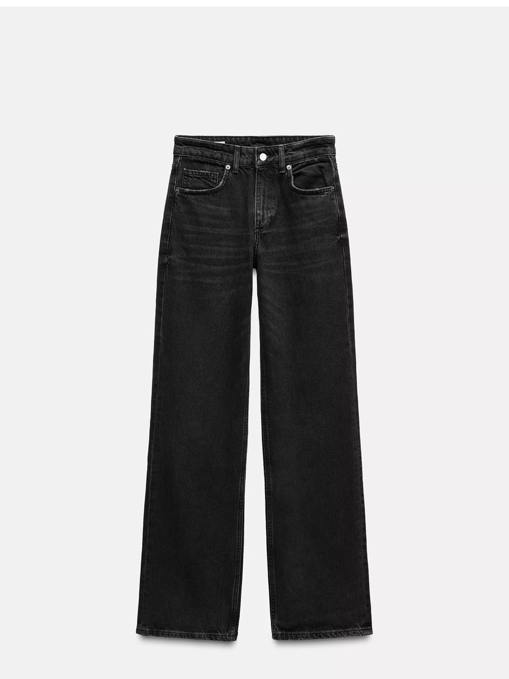 Zara Black Wide-Leg Women's Jeans